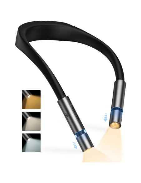 Luz LED de Lectura para Cuello 86lux, 3 Colores, Manos Libres Luz LED de Lectura para Cuello 86lux, 3 Colores, Manos Libres