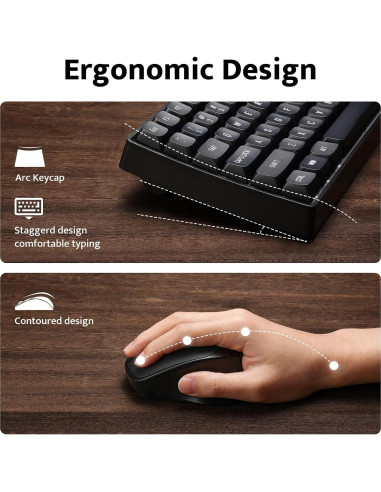Combo Teclado y Ratón Mecánico Inalámbrico darkFlash GK104
