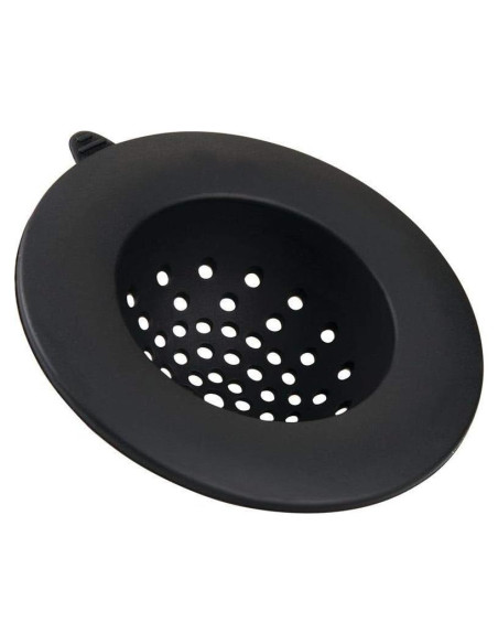 Colador de Fregadero iDesign Silicona Flexible Negro 10,92 cm Colador de Fregadero iDesign Silicona Flexible Negro 10,92 cm