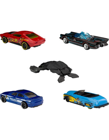 Hot Wheels Batman 5-Pack - Set de 5 Coches 1:64 Temáticos