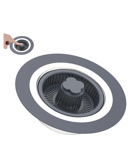 Colador Drenaje Fregadero Cocina QYHNYJF Acero Inoxidable 3-en-1 Colador Drenaje Fregadero Cocina QYHNYJF Acero Inoxidable 3-en-1