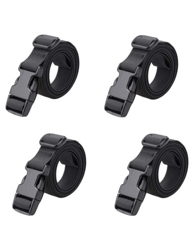 Correa de Empaque Ajustable MAGARROW 198x2.5cm 4PCS Negro