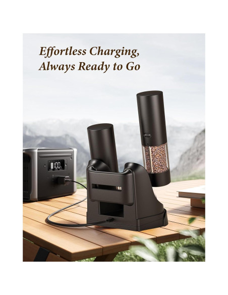 Juego de Molinillos Eléctricos de Sal y Pimienta WONMAKE Juego de Molinillos Eléctricos de Sal y Pimienta WONMAKE