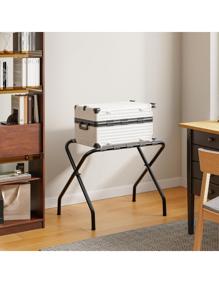 Soporte Plegable para Equipaje HOOBRO Negro 100 lb 68,58x38,86 cm Soporte Plegable para Equipaje HOOBRO Negro 100 lb 68,58x38,86 cm