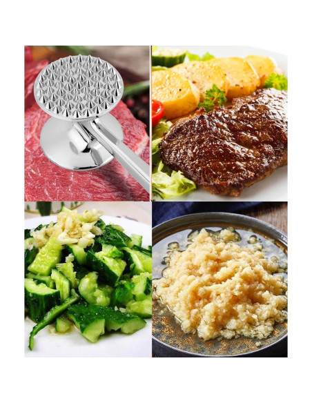 Martillo de Cocina YAQIMEI Doble Lado 22,61 cm para Ablandar Carne Martillo de Cocina YAQIMEI Doble Lado 22,61 cm para Ablandar Carne