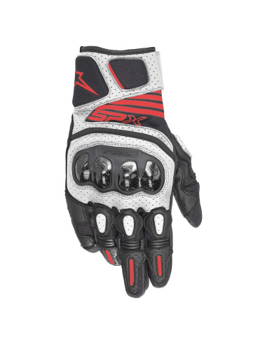 Guantes de Moto Alpinestars SP X Air Carbon V2 - Negro/Blanco/Rojo