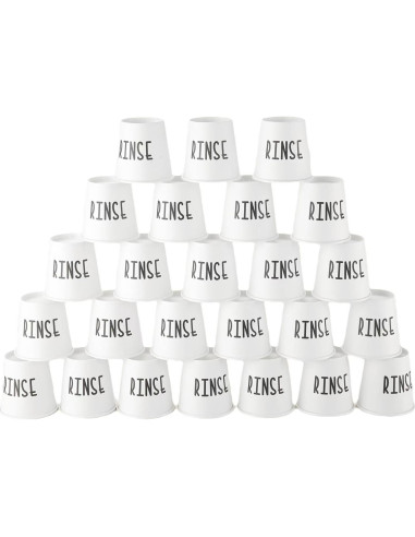 100 Tazas de Enjuagar Desechables BONLONG 3 oz Blancas