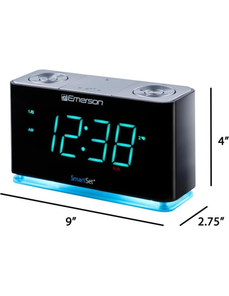 Reloj Despertador Inteligente Emerson ER100301 con Bluetooth Reloj Despertador Inteligente Emerson ER100301 con Bluetooth