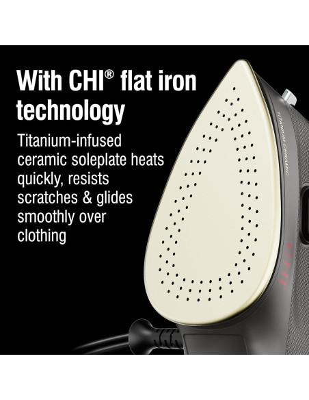 Plancha Mini de Vapor CHI 1000W Cerámica Titanio Viaje Plancha Mini de Vapor CHI 1000W Cerámica Titanio Viaje