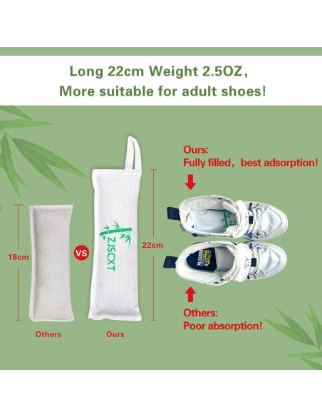 Desodorantes para Zapatos ZJSCXT - Carbón de Bambú 22 cm Desodorantes para Zapatos ZJSCXT - Carbón de Bambú 22 cm