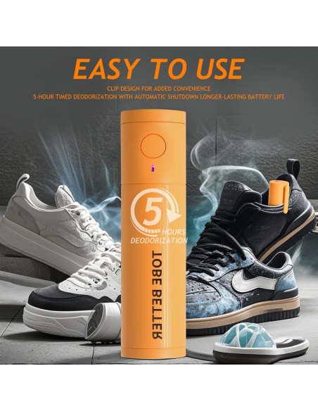 Desodorante para zapatos Heartybay SD02 ozono portátil Desodorante para zapatos Heartybay SD02 ozono portátil