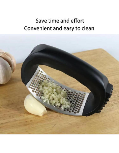 Prensa de Ajo Ooyeidkvie Acero Inoxidable Compacta 8.89cm