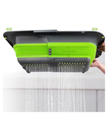 Colador Plegable ROTTOGOON 7Qt Ajustable Verde