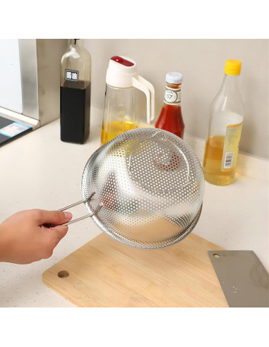 Colador de Acero Inoxidable GREATLINK 19.5 cm con Mango