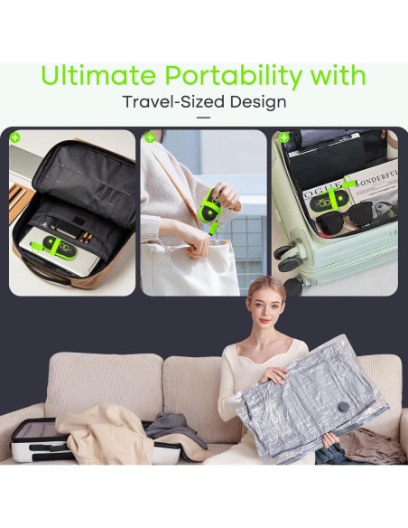 Bolsas de Almacenamiento al Vacío Vacbird 15 Piezas USB Bolsas de Almacenamiento al Vacío Vacbird 15 Piezas USB