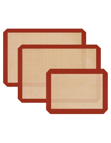 Alfombrillas de Silicona Dwavele 3 Piezas Antiadherentes