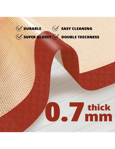 Alfombrillas de Silicona Dwavele 3 Piezas Antiadherentes Alfombrillas de Silicona Dwavele 3 Piezas Antiadherentes