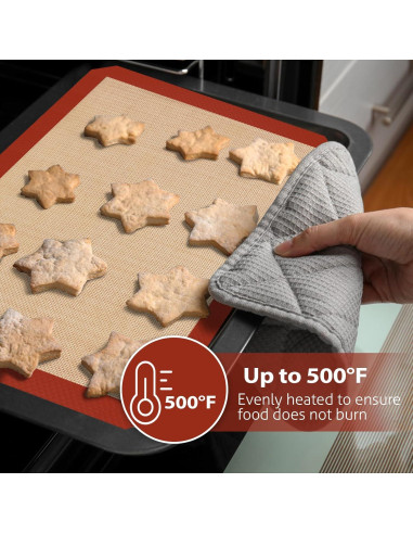 Alfombrillas de Silicona Dwavele 3 Piezas Antiadherentes