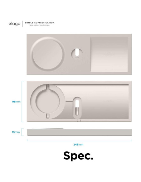 Bandeja de Carga Doble elago para MagSafe y Apple Watch Bandeja de Carga Doble elago para MagSafe y Apple Watch