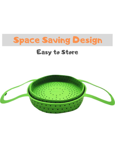 Cesta de Vapor Silicona Silikong 20 cm Plegable Ahorra Espacio