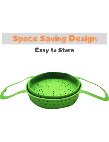 Cesta de Vapor Silicona Silikong 20 cm Plegable Ahorra Espacio Cesta de Vapor Silicona Silikong 20 cm Plegable Ahorra Espacio
