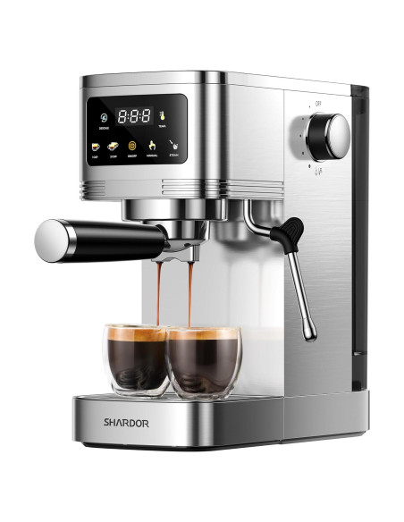 Máquina de Espresso SHARDOR CM1661 20 Bar con Espumador Máquina de Espresso SHARDOR CM1661 20 Bar con Espumador