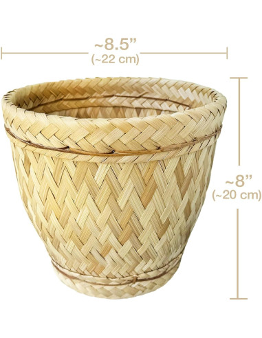 Juego de Cestas de Vapor de Bambú Deluxe PANWA 1L con Olla