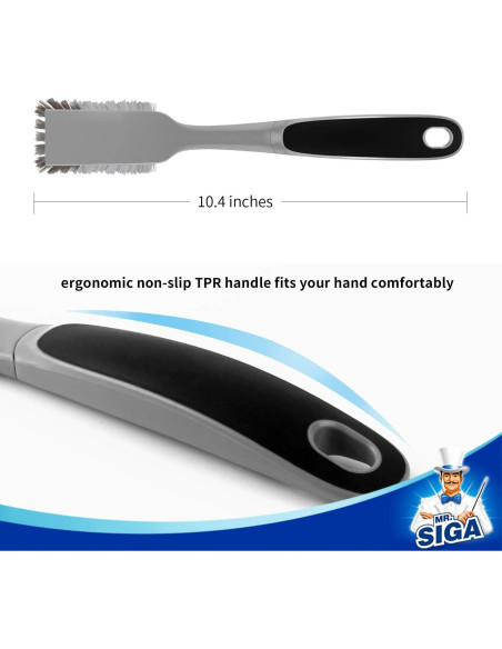 Cepillo para Platos MR.SIGA con Mango Antideslizante - 2 Unidades Cepillo para Platos MR.SIGA con Mango Antideslizante - 2 Unidades