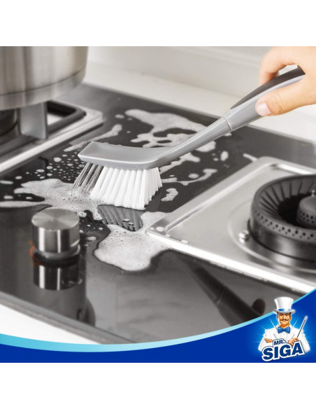 Cepillo para Platos MR.SIGA con Mango Antideslizante - 2 Unidades Cepillo para Platos MR.SIGA con Mango Antideslizante - 2 Unidades