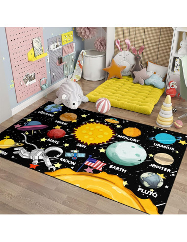 Alfombra Galáctica Jiospet 121,92 x 152,4 cm para Niños