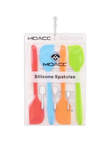 Espátulas de Silicona MOACC 27,94 cm Resistente al Calor 4 Pzas Espátulas de Silicona MOACC 27,94 cm Resistente al Calor 4 Pzas