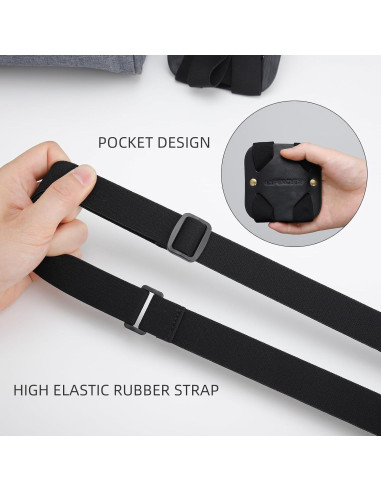 Correas de Equipaje Ajustables Lapinchen 2 Paquete Negro