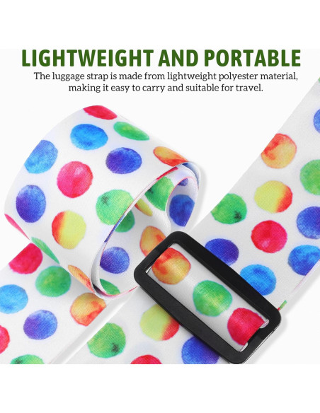 Correa de Equipaje WRITWAA Multicolor Ajustable 51x5.8cm Correa de Equipaje WRITWAA Multicolor Ajustable 51x5.8cm