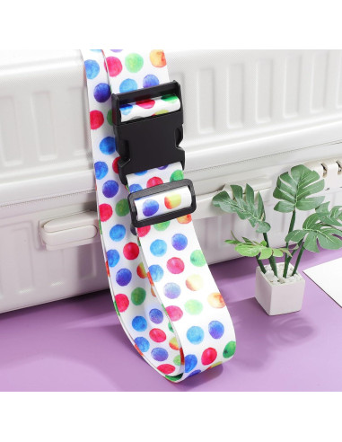 Correa de Equipaje WRITWAA Multicolor Ajustable 51x5.8cm