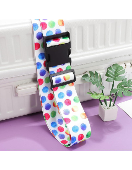 Correa de Equipaje WRITWAA Multicolor Ajustable 51x5.8cm Correa de Equipaje WRITWAA Multicolor Ajustable 51x5.8cm