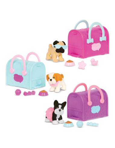 Pucci Pups - Conjunto de Cachorros 3 en 1 - Boston, Pug, Shih Tzu