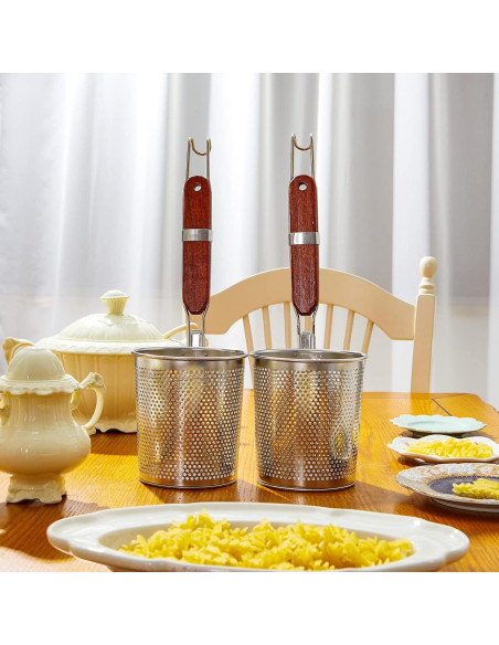 Olla de Pasta Tessco 6 Pcs Acero Inoxidable 13,21 cm Olla de Pasta Tessco 6 Pcs Acero Inoxidable 13,21 cm