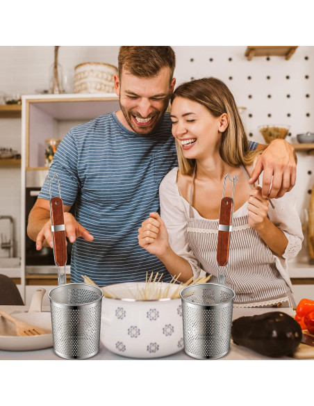 Olla de Pasta Tessco 6 Pcs Acero Inoxidable 13,21 cm Olla de Pasta Tessco 6 Pcs Acero Inoxidable 13,21 cm