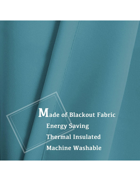 Cortinas Blackout Turquoize 2 Paneles 106,68x213,36cm Azul Cortinas Blackout Turquoize 2 Paneles 106,68x213,36cm Azul