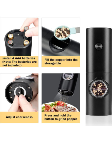 Molino de Pimienta Eléctrico Gulex Automático 0.22 kg