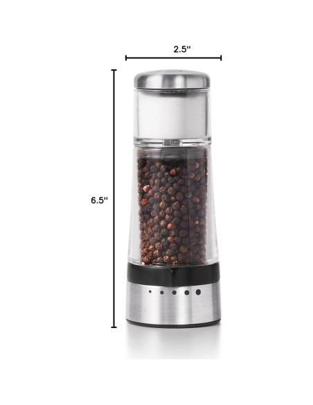 Molinillo y Salero OXO Good Grips 2 en 1 Plata 0.22 kg Molinillo y Salero OXO Good Grips 2 en 1 Plata 0.22 kg