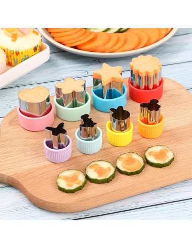 Juego de Cortadores de Galletas y Sándwiches Elfkitwang 12 Pzs