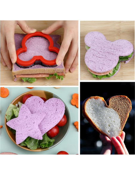 Juego de Cortadores de Galletas y Sándwiches Elfkitwang 12 Pzs Juego de Cortadores de Galletas y Sándwiches Elfkitwang 12 Pzs
