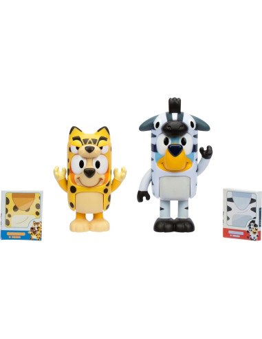 Figuras Bluey 2-Pack Disfraces de Animales 6,35 cm
