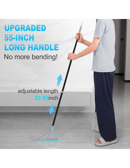 Escoba de goma RONSUNG 43 cm con mango 139.7 cm Escoba de goma RONSUNG 43 cm con mango 139.7 cm