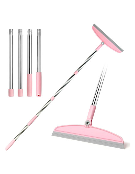 Escoba de Silicona OOOFLOWER Ajustable 137 cm para Piso Escoba de Silicona OOOFLOWER Ajustable 137 cm para Piso