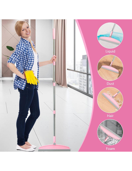 Escoba de Silicona OOOFLOWER Ajustable 137 cm para Piso Escoba de Silicona OOOFLOWER Ajustable 137 cm para Piso