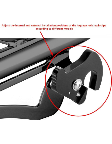 Soporte de Equipaje Desmontable VPZMT para Harley 2009-2024 Soporte de Equipaje Desmontable VPZMT para Harley 2009-2024