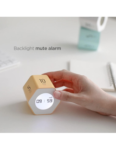 Reloj Temporizador Digital Mooas 3 en 1 Blanco 6 Configuraciones