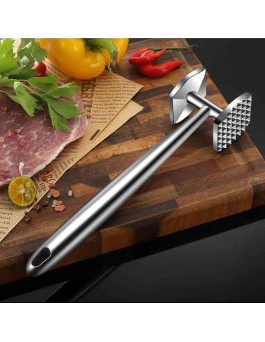 Martillo Ablandador de Carne Aliglow Acero Inoxidable 304